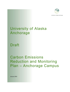 UAA Carbon Emissions Reduction and