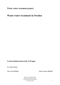 Waste water treatment project