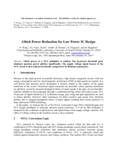 Glitch Power Reduction for Low Power IC Design