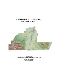 CARBON COUNTY GROWTH POLICY