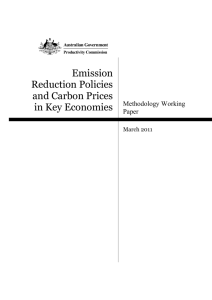 Emission Reduction Policies and Carbon Prices in Key Economies