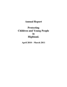 Annual Report of the Child Protection Committee