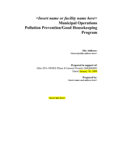 Model Stormwater Pollution Prevention Plan (SWP3)