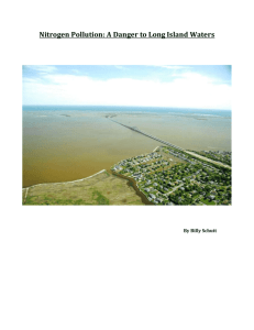 Nitrogen Pollution: A Danger to Long Island Waters Final Paper