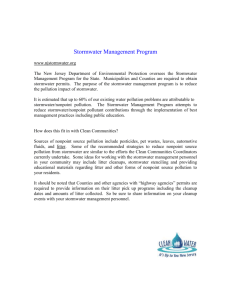 Stormwater Management Program - New Jersey Clean Communities