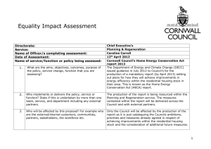 EQAULITY IMPACT ASSESSMENTS REVISED