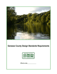 Genesee County Design Standards Requirements