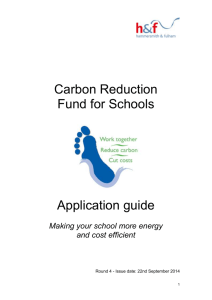 the carbon reduction fund application pack