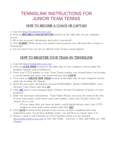 HOW TO USE TENNISLINK FOR YOUTH TEAM TENNIS