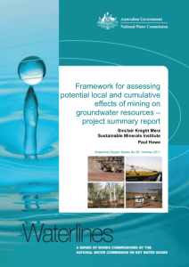 Framework for assessing potential local and cumulative effects of