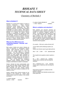 Chemistry of BioSafe 5