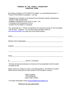 Friends Donation Form - The FAWCO Foundation
