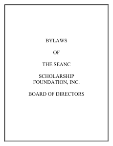 BYLAWS - SEANC