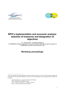 WFD`s implementation and economic analysis
