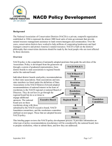 NACD Policy Development Description