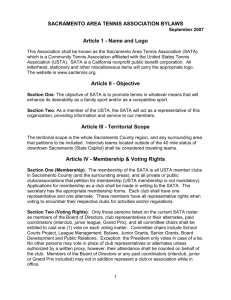 Article 1 - Name and Logo - SATA