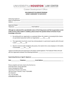 Agency Agreement Form - University of Houston Law Center