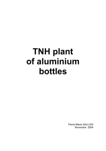 Machine TNH of aluminium bottles
