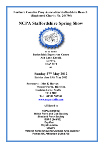 Northern Counties Pony Association Staffordshire Branch