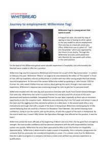 Whitbread – case study of a young person`s journey to employment
