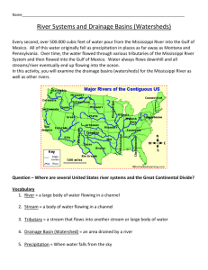 River Systems and Drainage Basins (Watersheds)