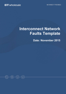 Interconnect Network Fault Template