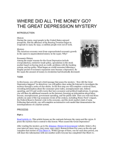 the great depression mystery - DAA-Intro-to