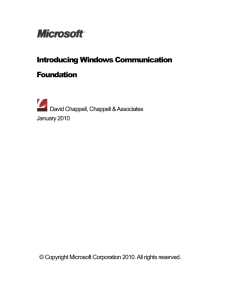 Introducing Windows Communication Foundation