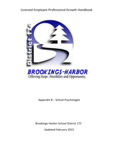 BHSD School Psychologist Appendix B - Brookings
