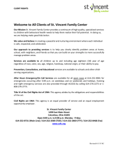 client rights information - St. Vincent Family Centers