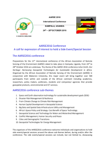 AARSE2016 Side Events and Special Sessions call
