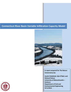 Connecticut River Basin Variable Infiltration Capacity Model