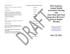 May 5-8, 2013 - United States Animal Health Association
