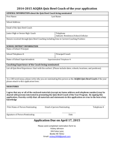 2015 Coach-of-the-Year Application Form