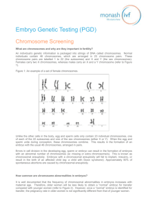 Chromosome Screening