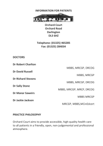 practice leaflet - Orchard Court Surgery