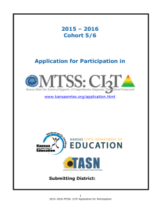 Application for Participation in - Kansas Multi