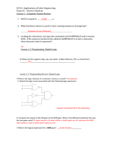EC312: Applications of Cyber Engineering Exam #1 – Review