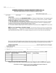 summer schedule change request form 2015-16