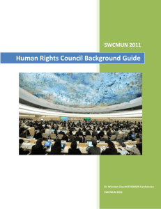 Human Rights Council Background Guide
