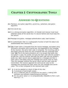 Chapter 2 Cryptographic Tools