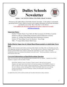 Dulles Schools Newsletter - Loudoun County Public Schools