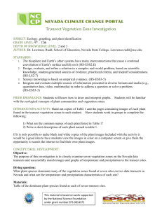 Transect Vegetation Zone Investigation (high school)