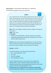 COPD Case Study: 17th February 2015 from 8-9pm *Meet