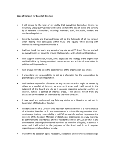 Code of Conduct for Board of Directors