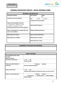 Initial Referral Form