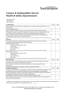 Health & Safety Questionnaire