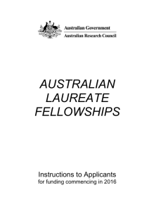 Australian Laureate Fellowship 2016