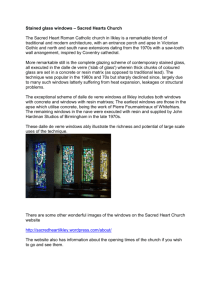 Stained glass windows – Sacred Hearts Church The Sacred Heart