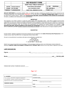 bid request form
